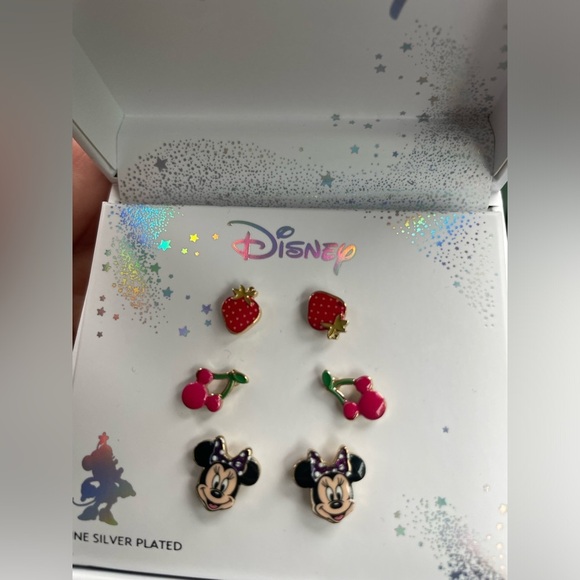 Disney Minnie Mouse earrings,Disney earrings,cherry earrings,strawberry earrings - Picture 2 of 8